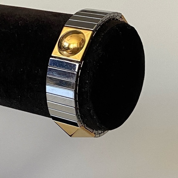 Avon Jewelry - Avon Bracelet Stainless Steel Gold Tone Accents 6”